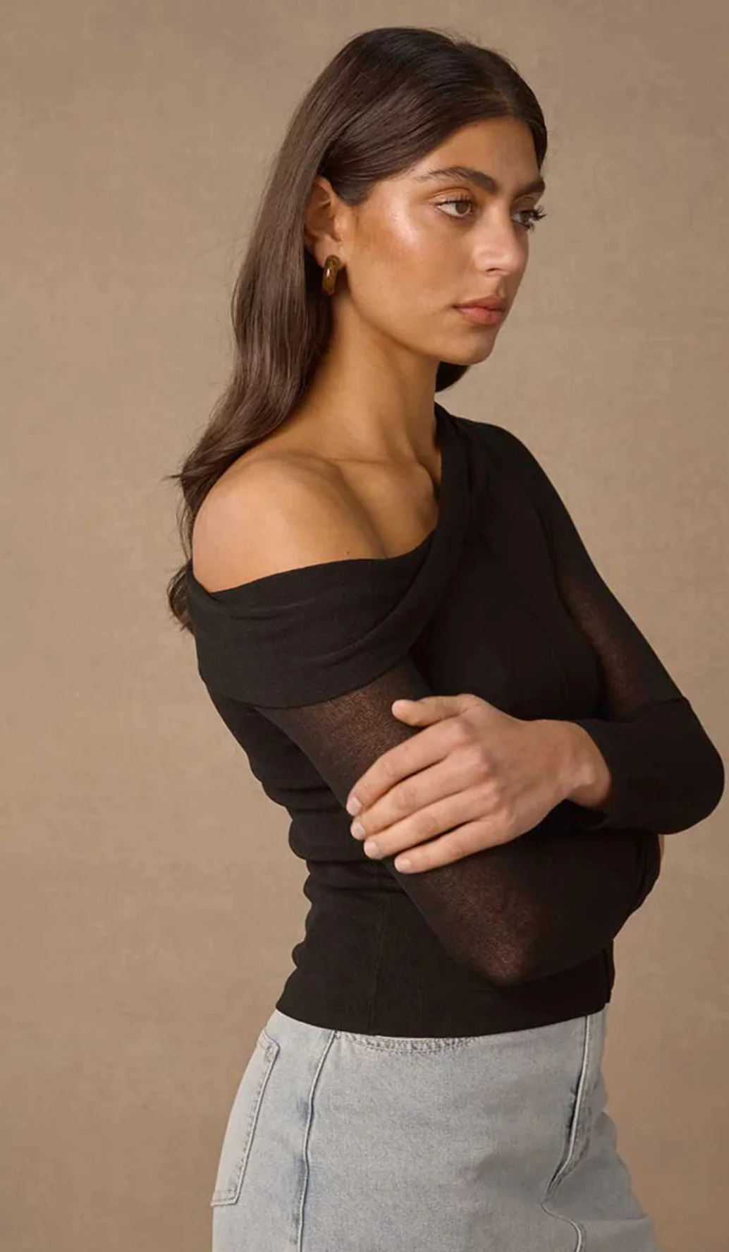 AZUL KNIT TOP BLACK - Image 3