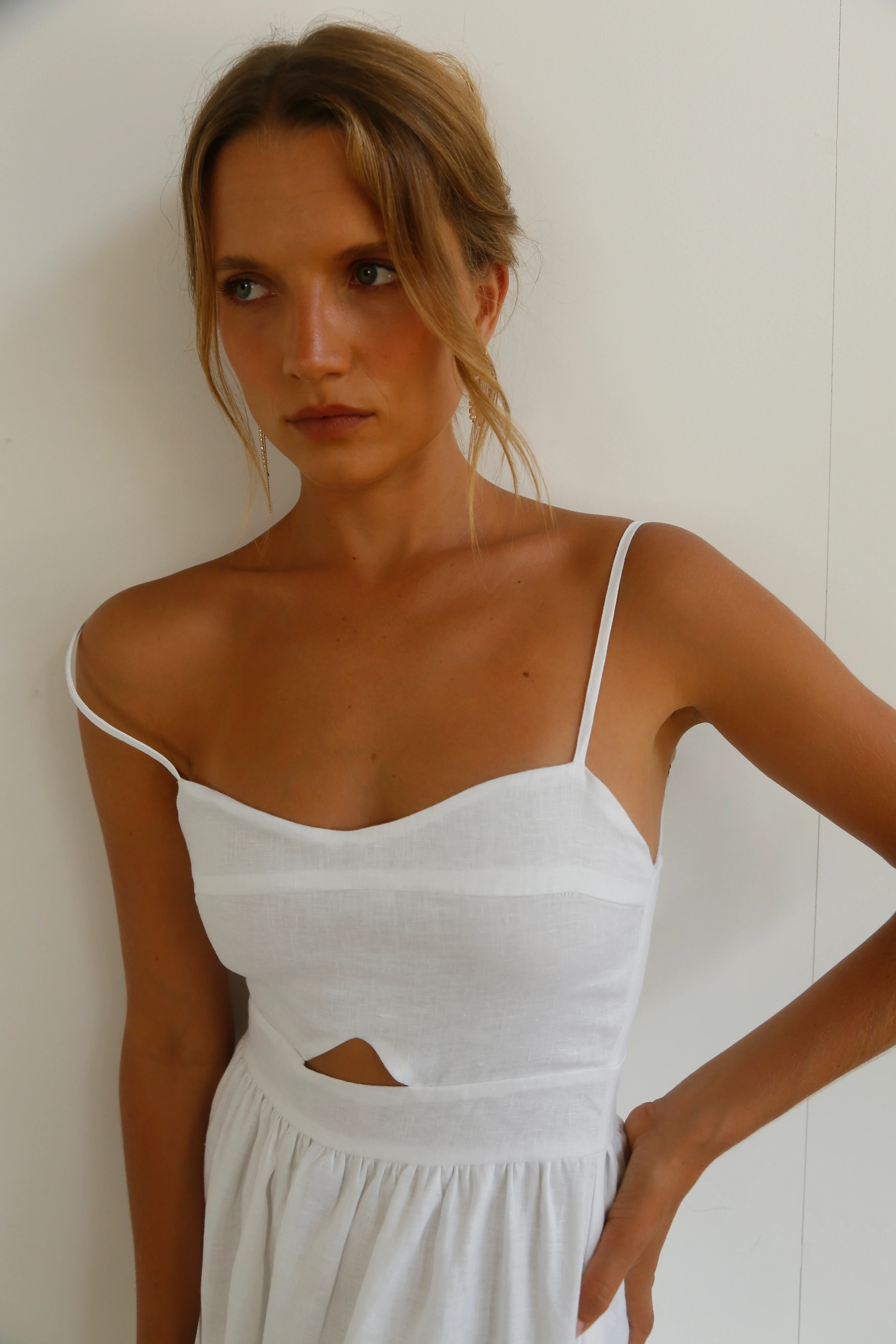 CAMILLE DRESS WHITE - Image 3