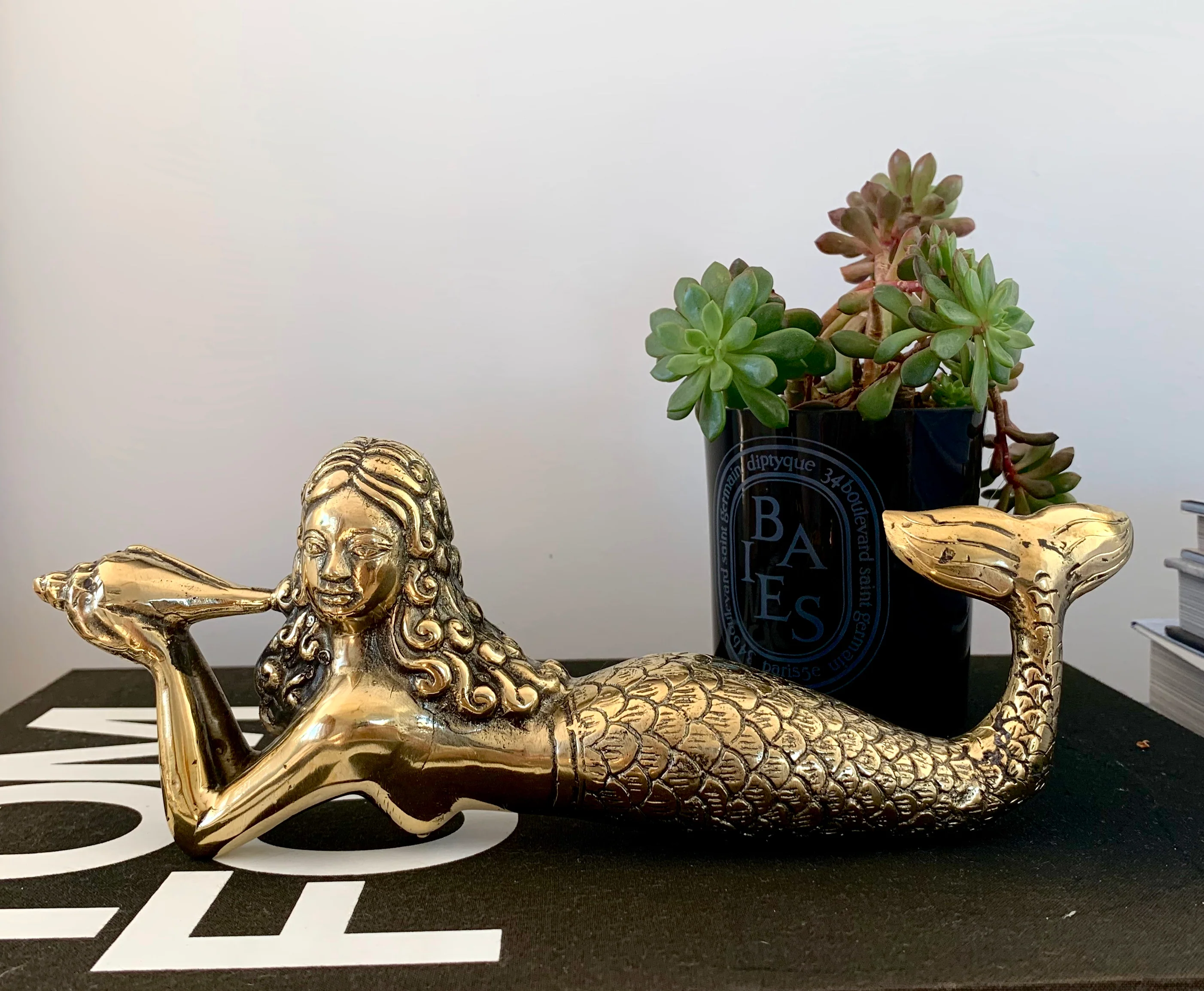 Lying Mermaid ~ Gold - Image 3