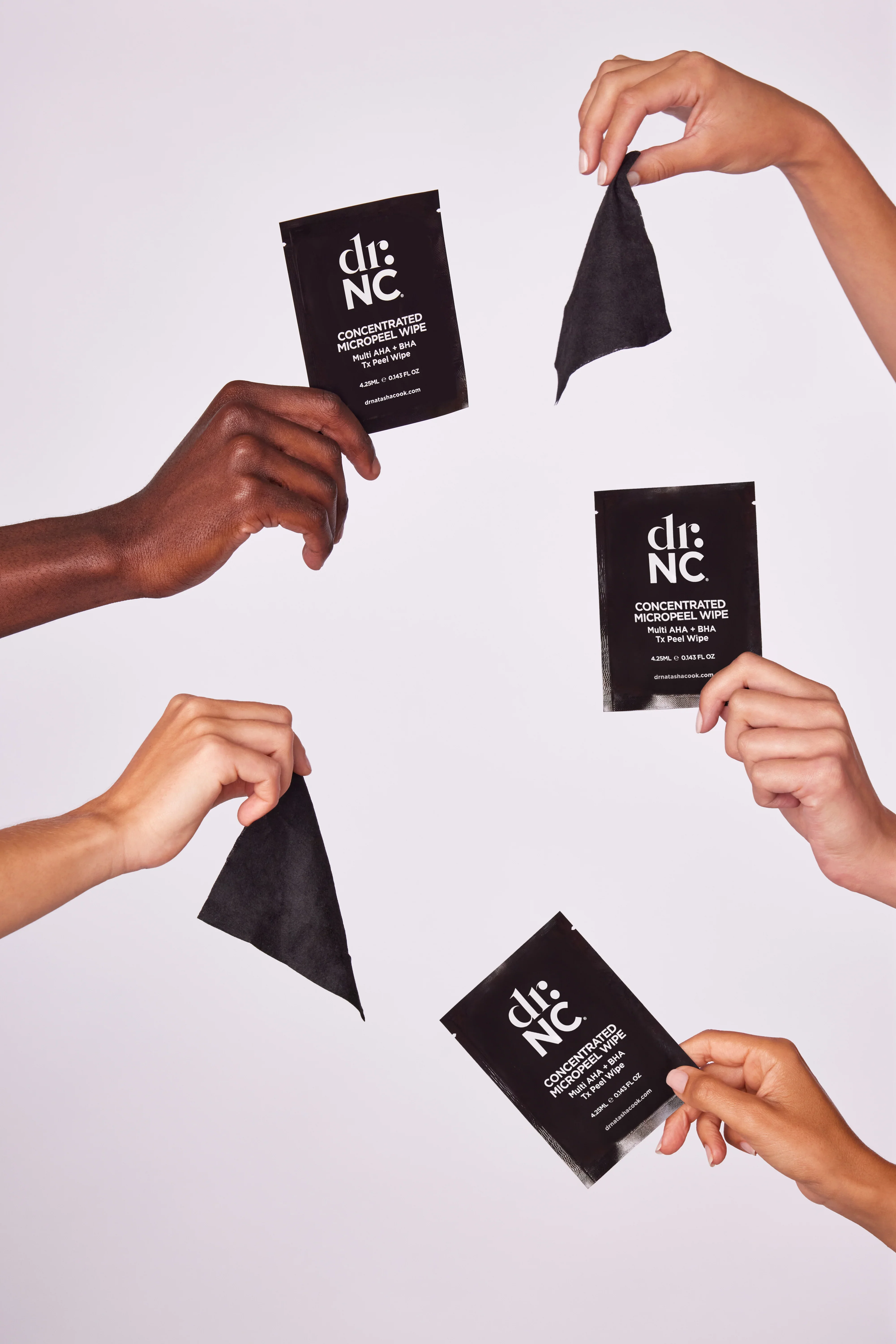 DR.NC CONCENTRATED MICROPEEL WIPE 12 X SACHETS - Image 3