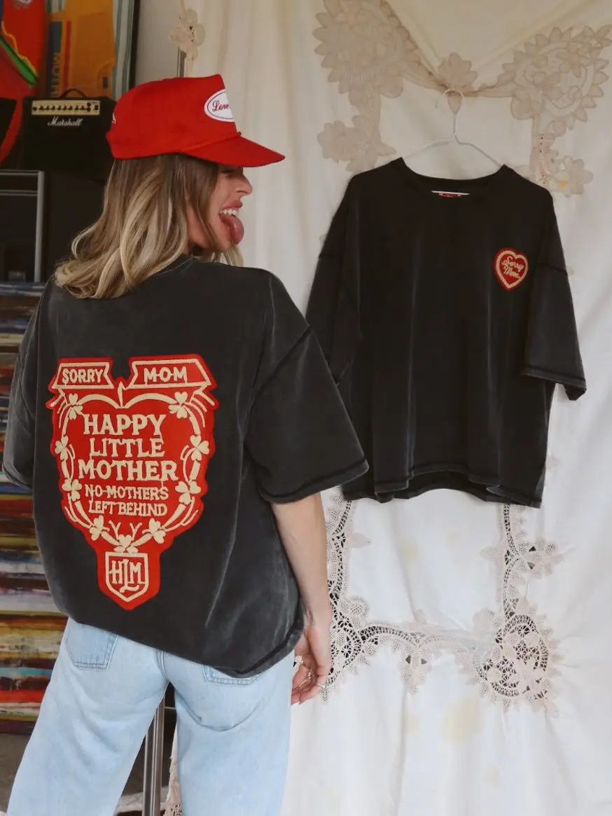 SORRY MOM TEE BLACK - Image 5
