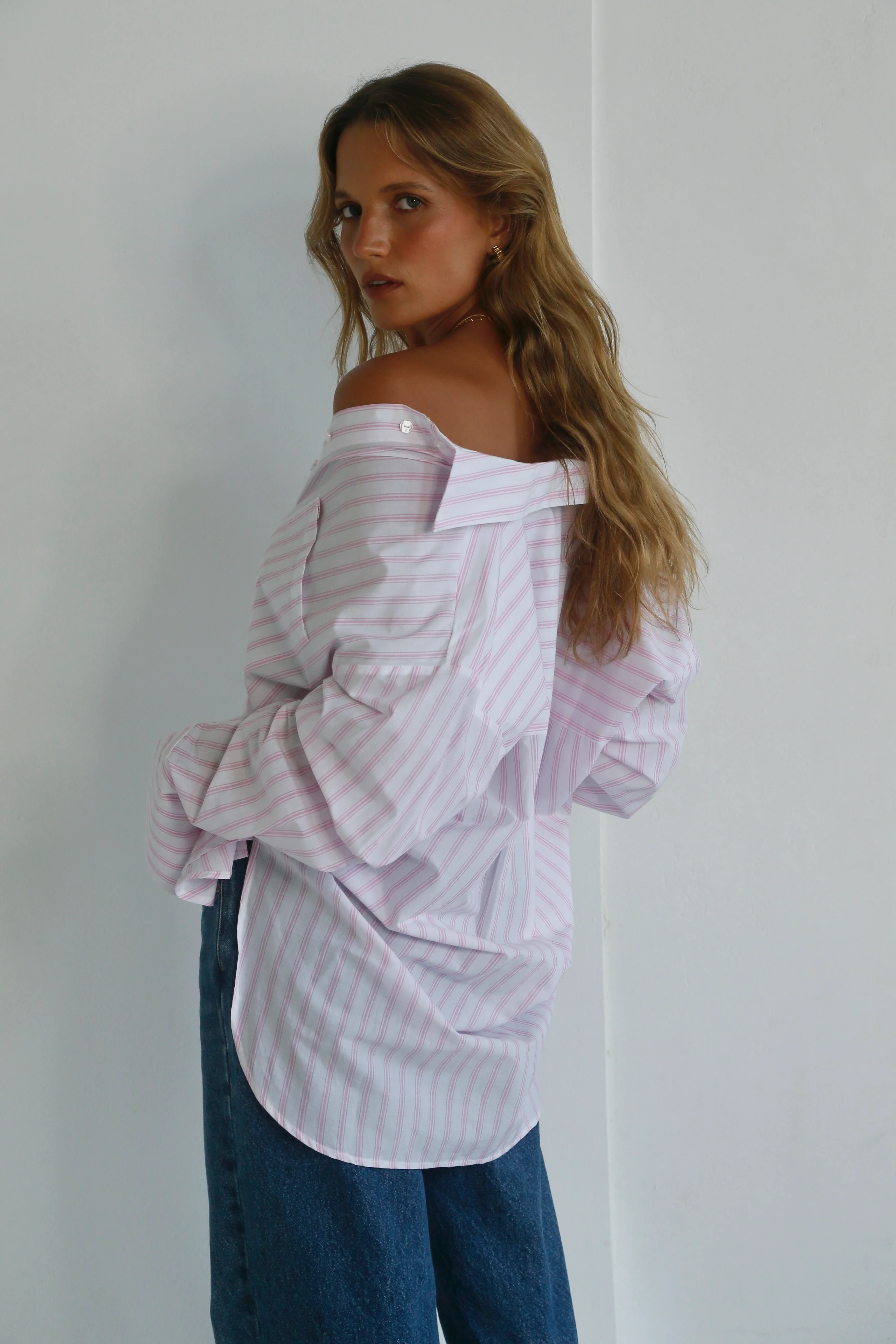 HENDRIX SHIRT PINK STRIPE - Image 6