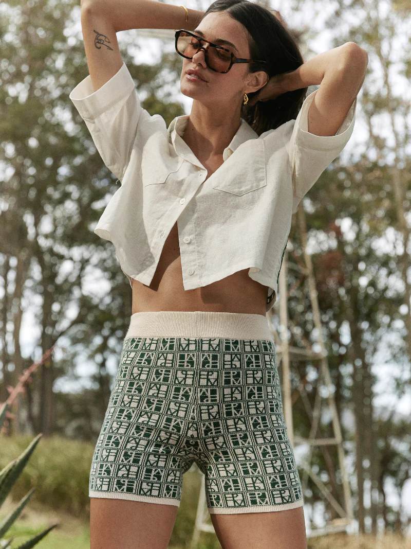 ICONIC YARDAGE SHORTS GREEN - Image 4