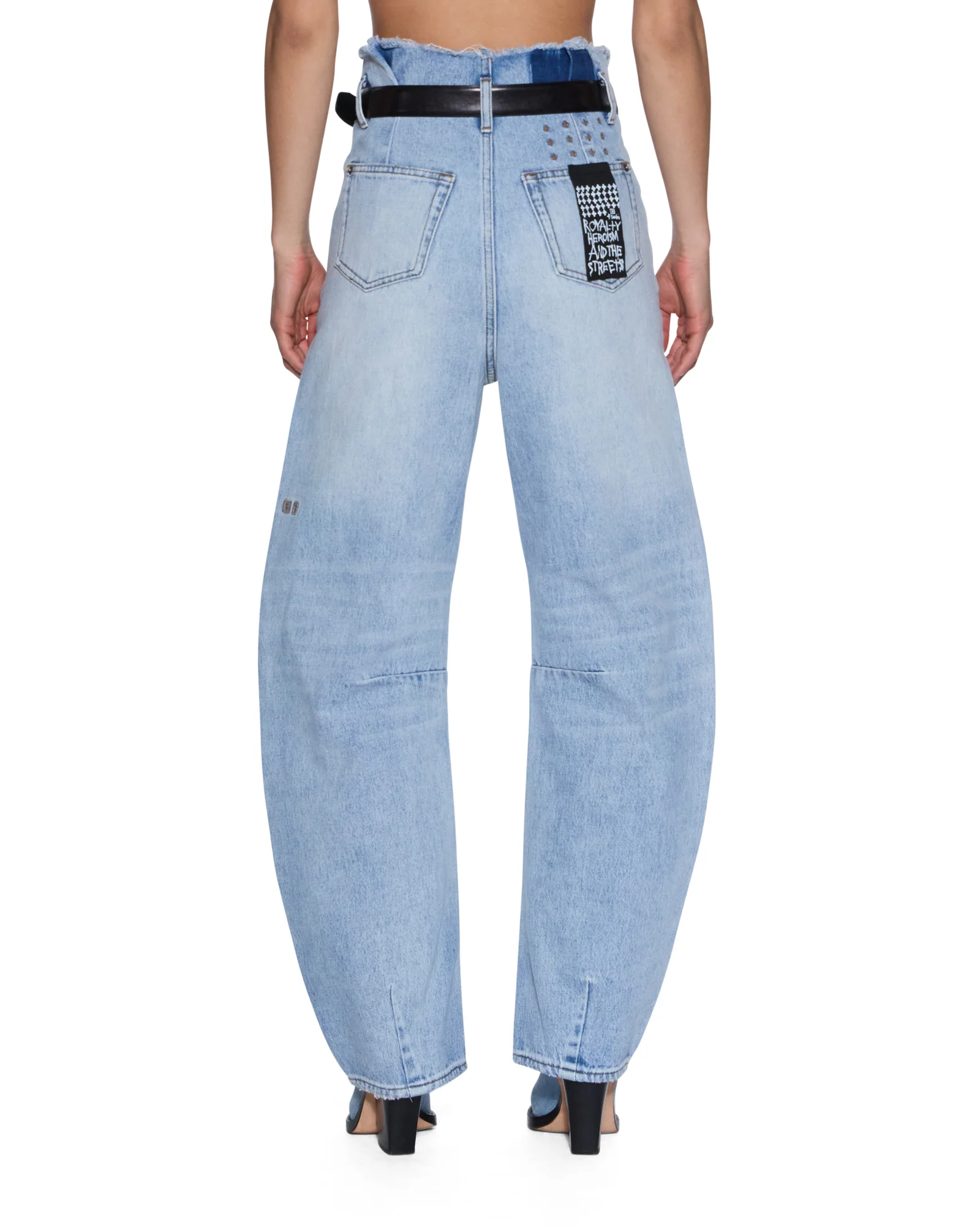 HI BARREL JEAN CUTOFF VAPOUR DENIM - Image 2