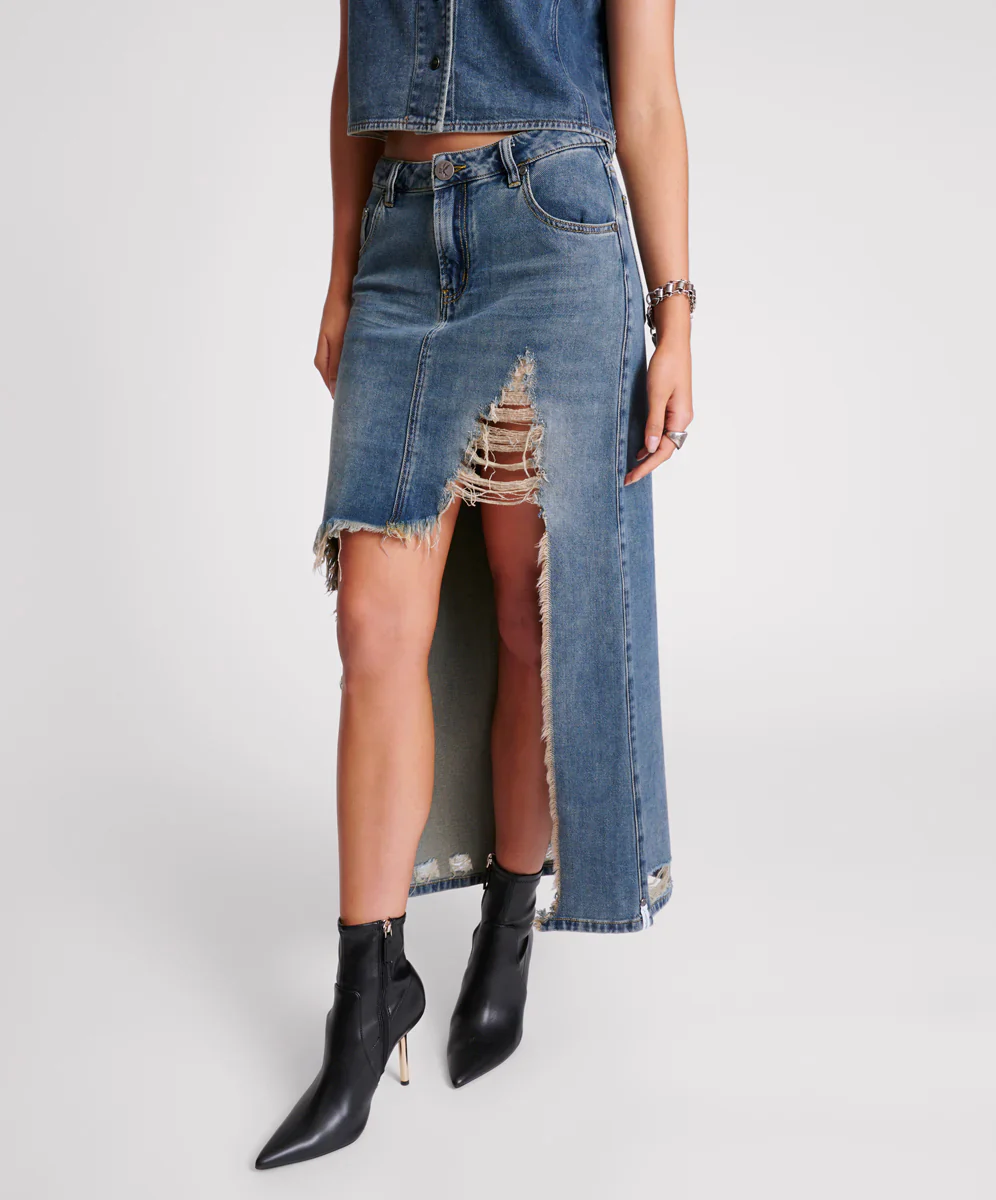 MEMPHIS DENIM SKIRT - Image 4