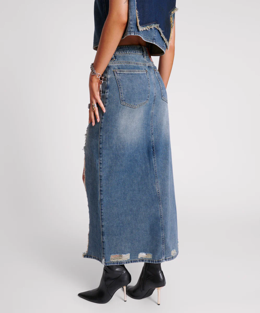 MEMPHIS DENIM SKIRT - Image 7