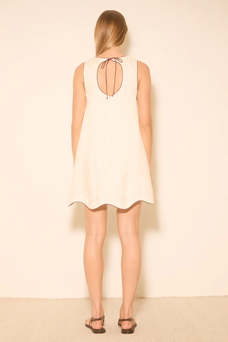 ALERIA MINI DRESS CREAM - Image 4