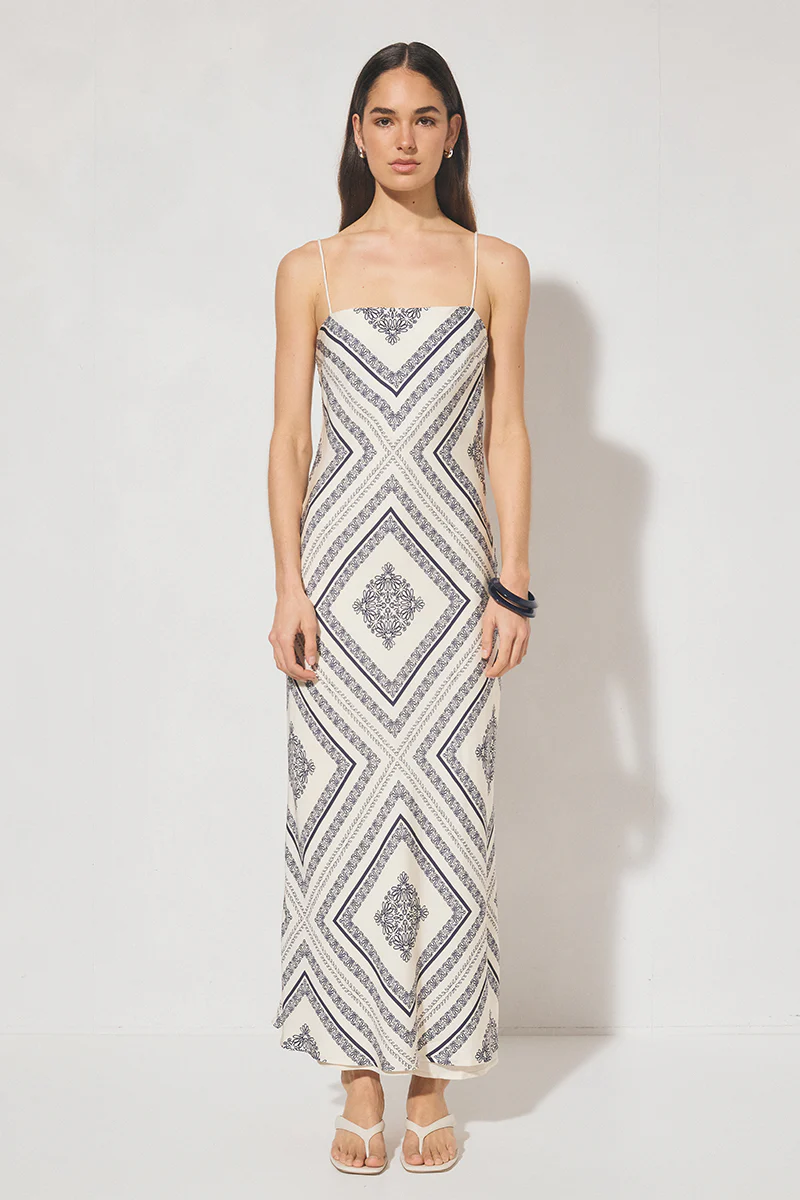 SERAFINA DRESS CREAM BASE NAVY