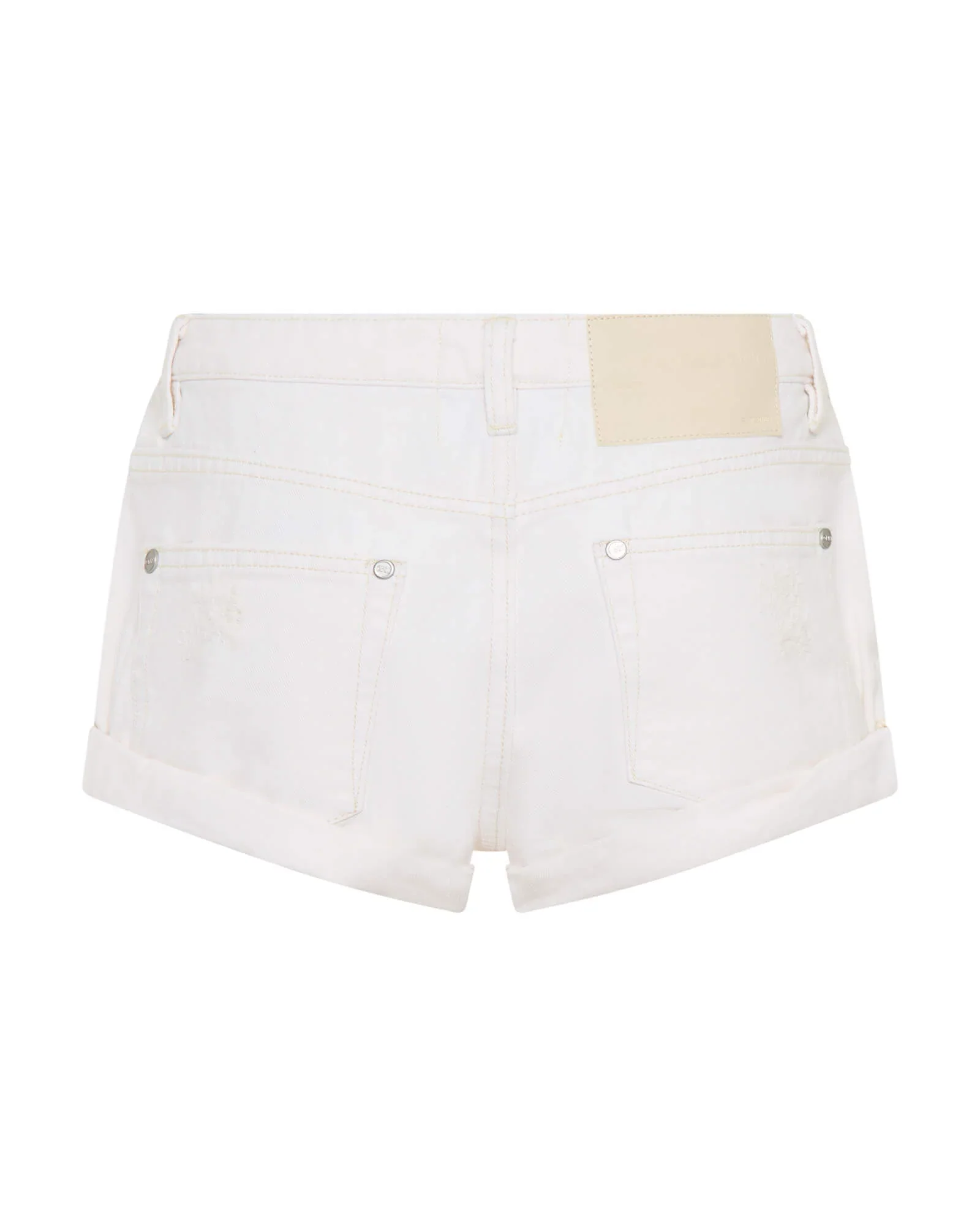 BANDITS LOW WAIST DENIM SHORTS MILK WHITE - Image 10