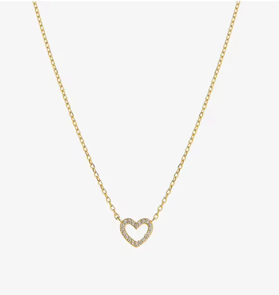 OPEN HEART NECKLACE GOLD
