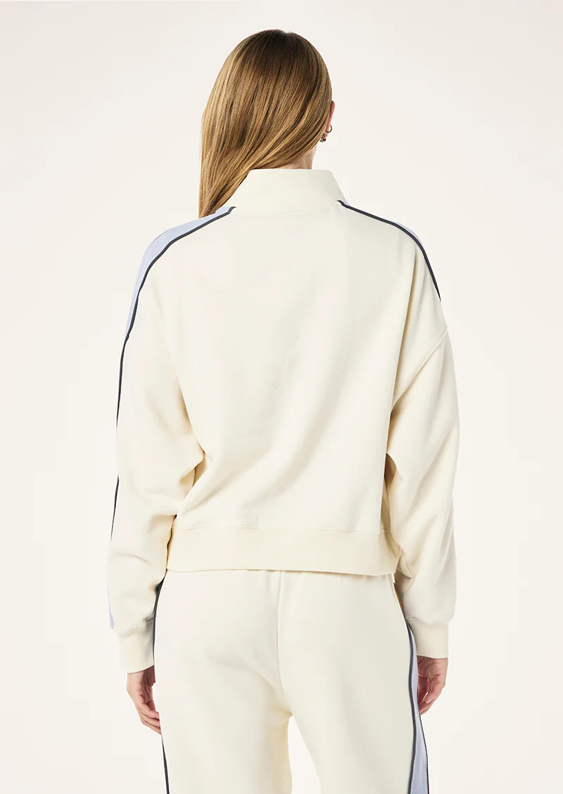 ALIGN ZIP NECK SWEATSHIRT WHISPER WHITE - Image 6