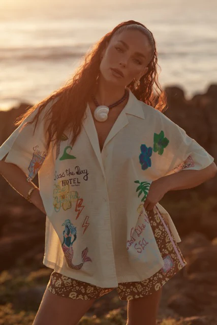 SABBI THE PATRON SHIRT SEAS THE DAY CREAM - Image 4