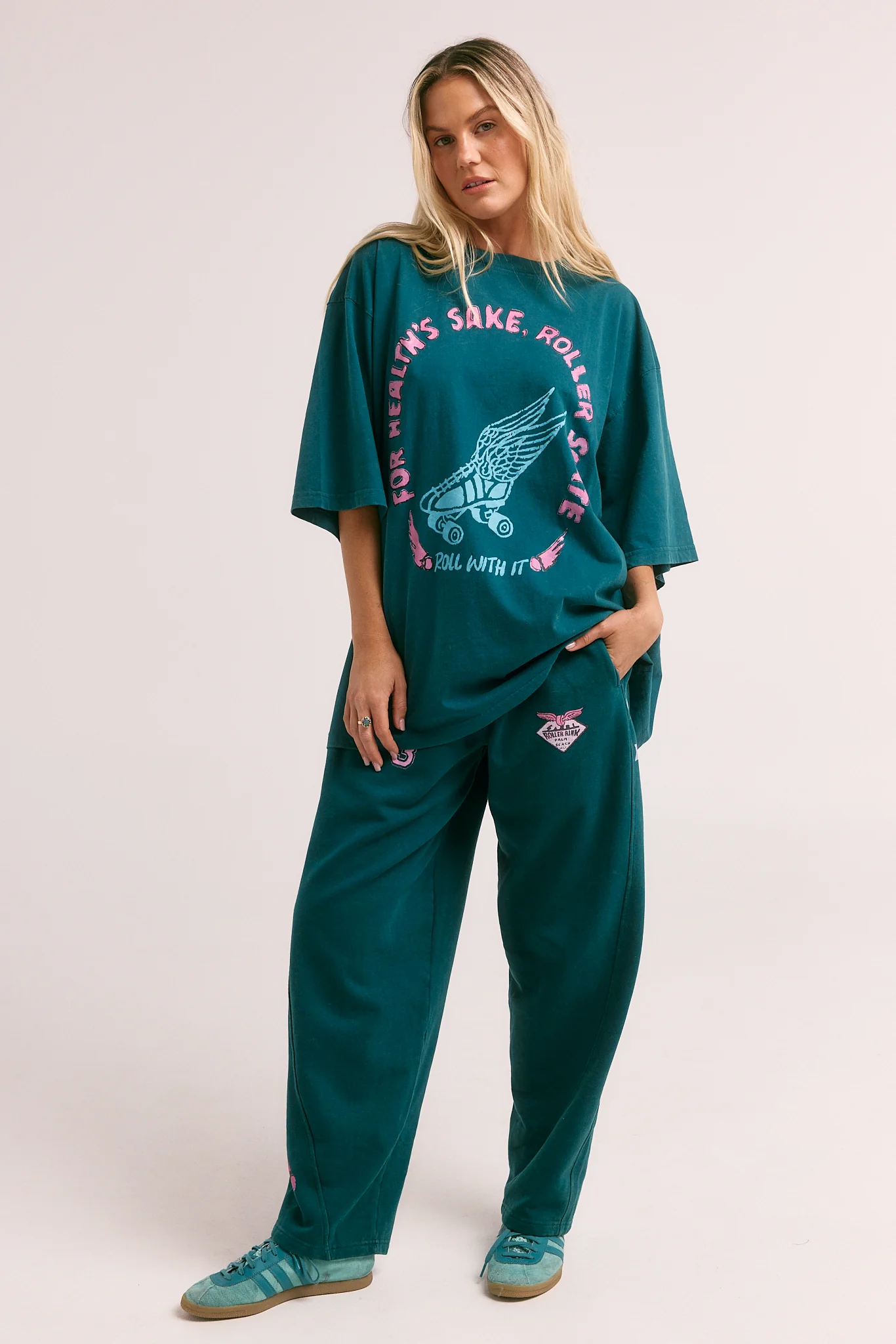 SABBI THE SKATE DON'T HATE TEE TEAL - Image 8