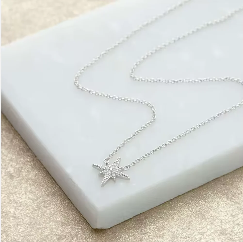 SOL STAR NECKLACE SILVER - Image 2
