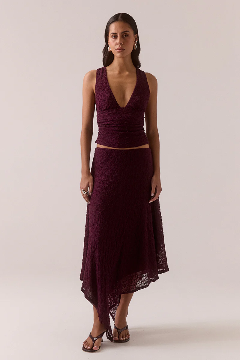 AAILA LACE TOP PLUM - Image 2
